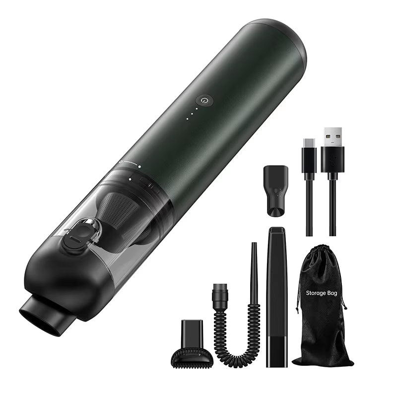 16000Pa Car Vacuum Cleaner Mini Aspirador Portatil Sem Fio Handheld Aspiradora Para Auto Cordless Aspirateur Voiture Puissant